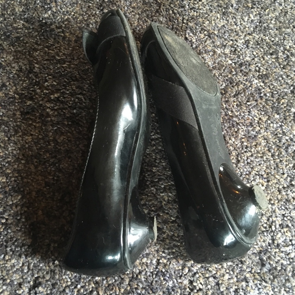American Eagle Black Bow Kitten Heels - Picture 3 of 7